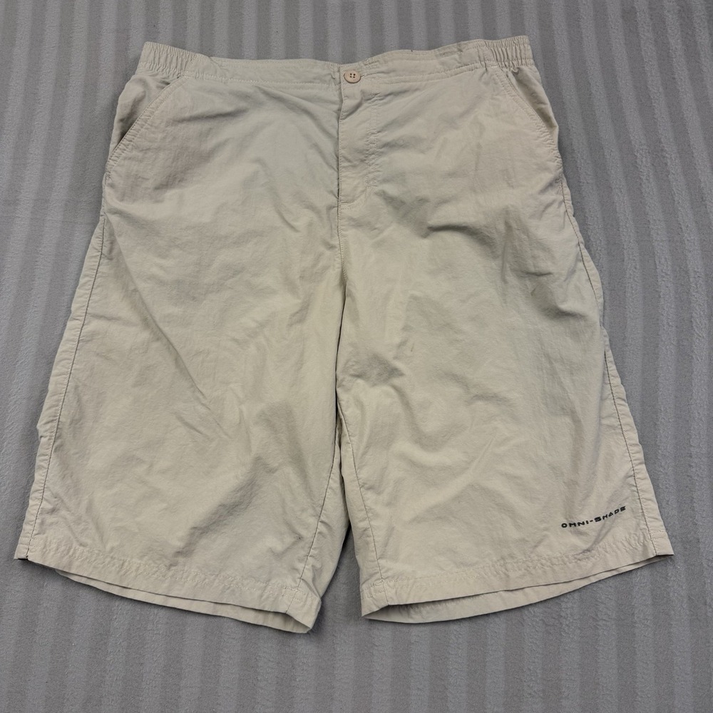 Columbia PFG Shorts Women XL 30 Waist Tan Khaki Performance‎ Omni Shade